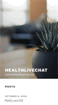 Mobile Screenshot of healthlivechat.com